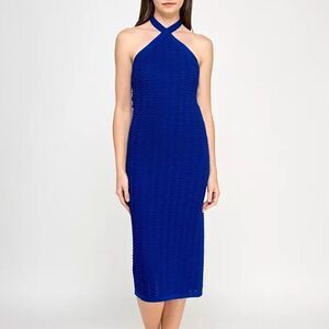 INVITEE Crocheted Halter Dress